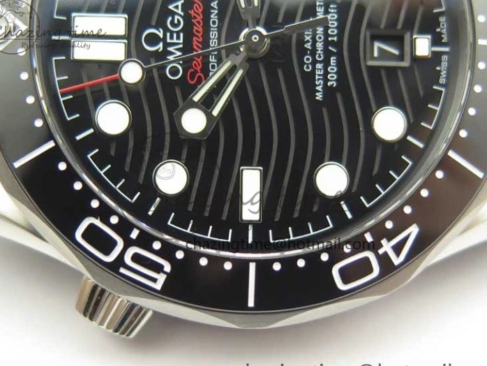 0107 2018 Seamaster Diver 300M VSF Best Edition Black Ceramic Dial on Black Gray Nato Strap A Unique 8057